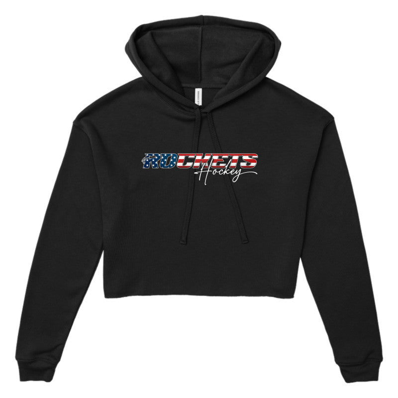 ROCKETS CROPPED HOODED SWEATSHIRT 2 (ADULT)