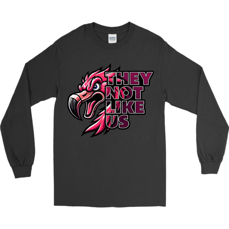 FIGHTING FLAMINGOS LONG SLEEVE TEE E (ADULT)