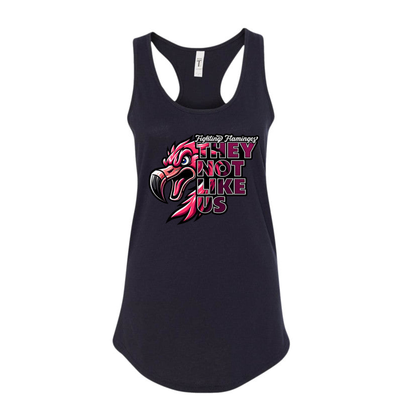 FIGHTING FLAMINGOS RACERBACK TANK D (ADULT)