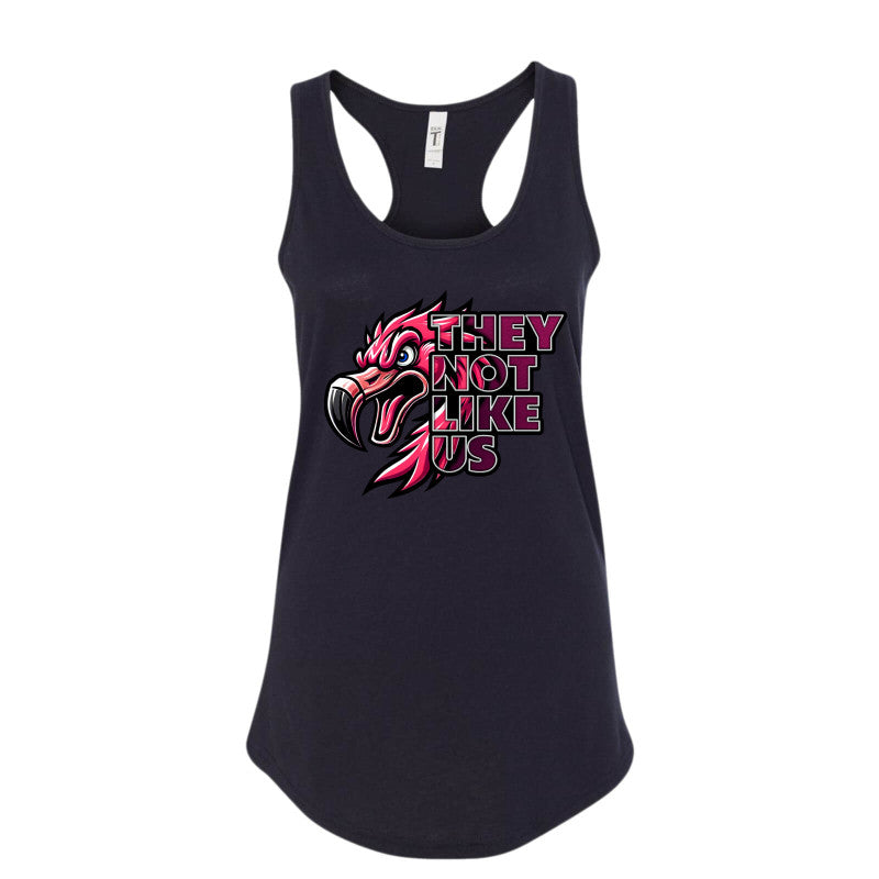 FIGHTING FLAMINGOS RACERBACK TANK E (ADULT)