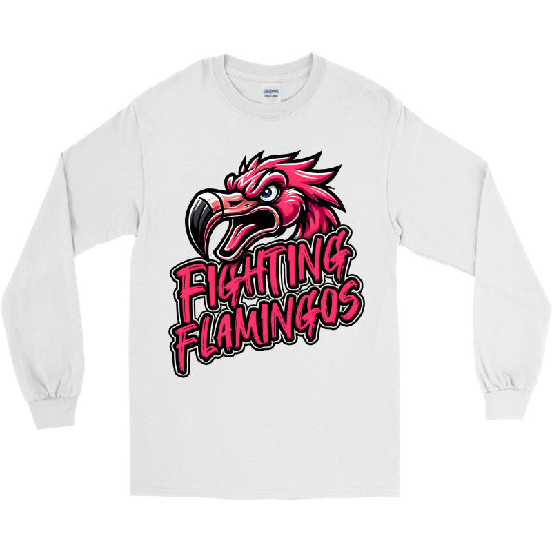 FIGHTING FLAMINGOS LONG SLEEVE TEE A (ADULT)