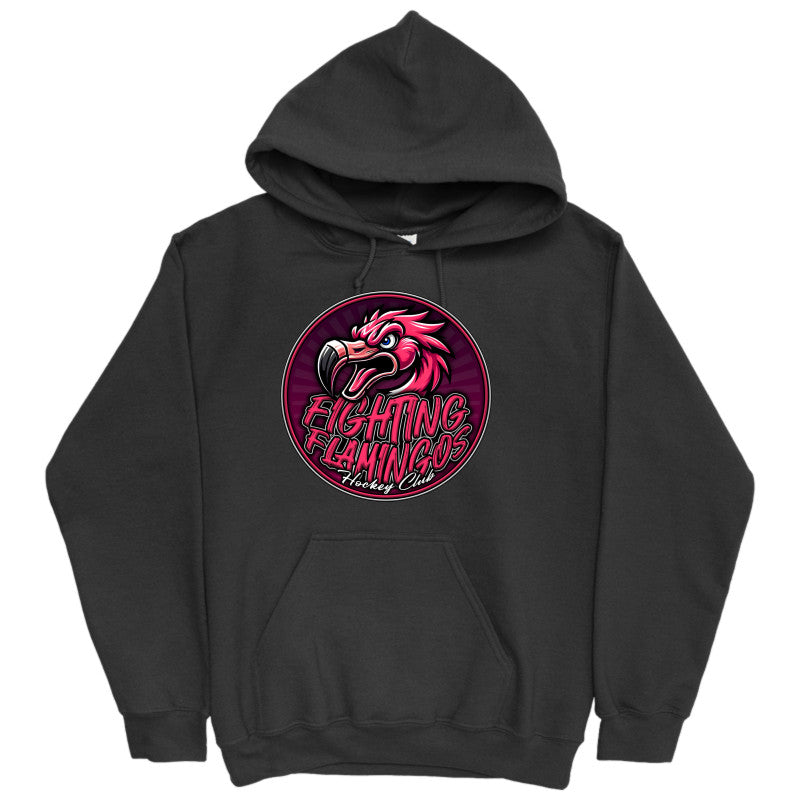 FIGHTING FLAMINGOS HOODED SWEATSHIRT B (ADULT)