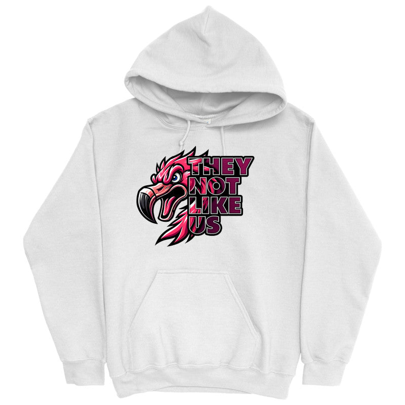 FIGHTING FLAMINGOS HOODED SWEATSHIRT E (ADULT)