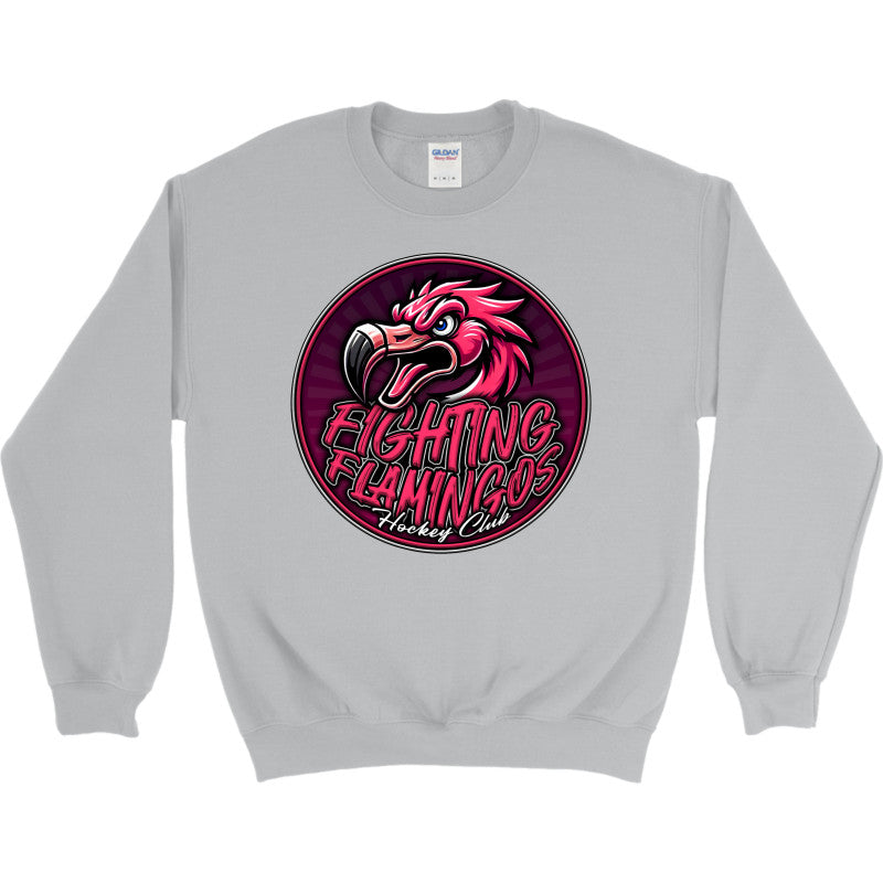 FIGHTING FLAMINGOS CREWNECK SWEATSHIRT B (ADULT)