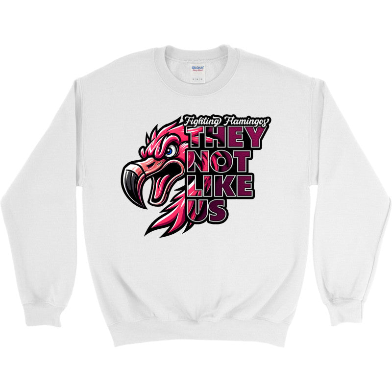 FIGHTING FLAMINGOS CREWNECK SWEATSHIRT D (ADULT)