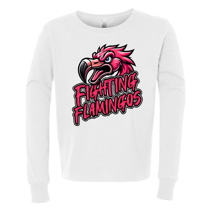 FIGHTING FLAMINGOS LONG SLEEVE TEE A (YOUTH)