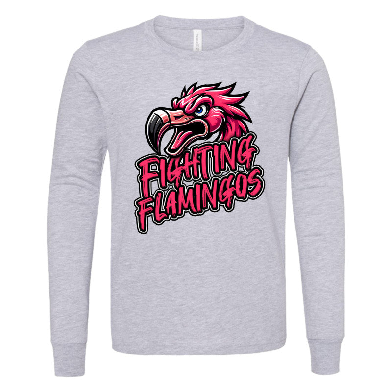 FIGHTING FLAMINGOS LONG SLEEVE TEE A (YOUTH)