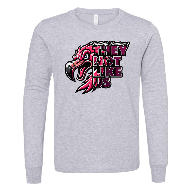 FIGHTING FLAMINGOS LONG SLEEVE TEE D (YOUTH)