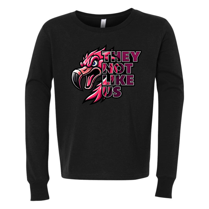 FIGHTING FLAMINGOS LONG SLEEVE TEE E (YOUTH)