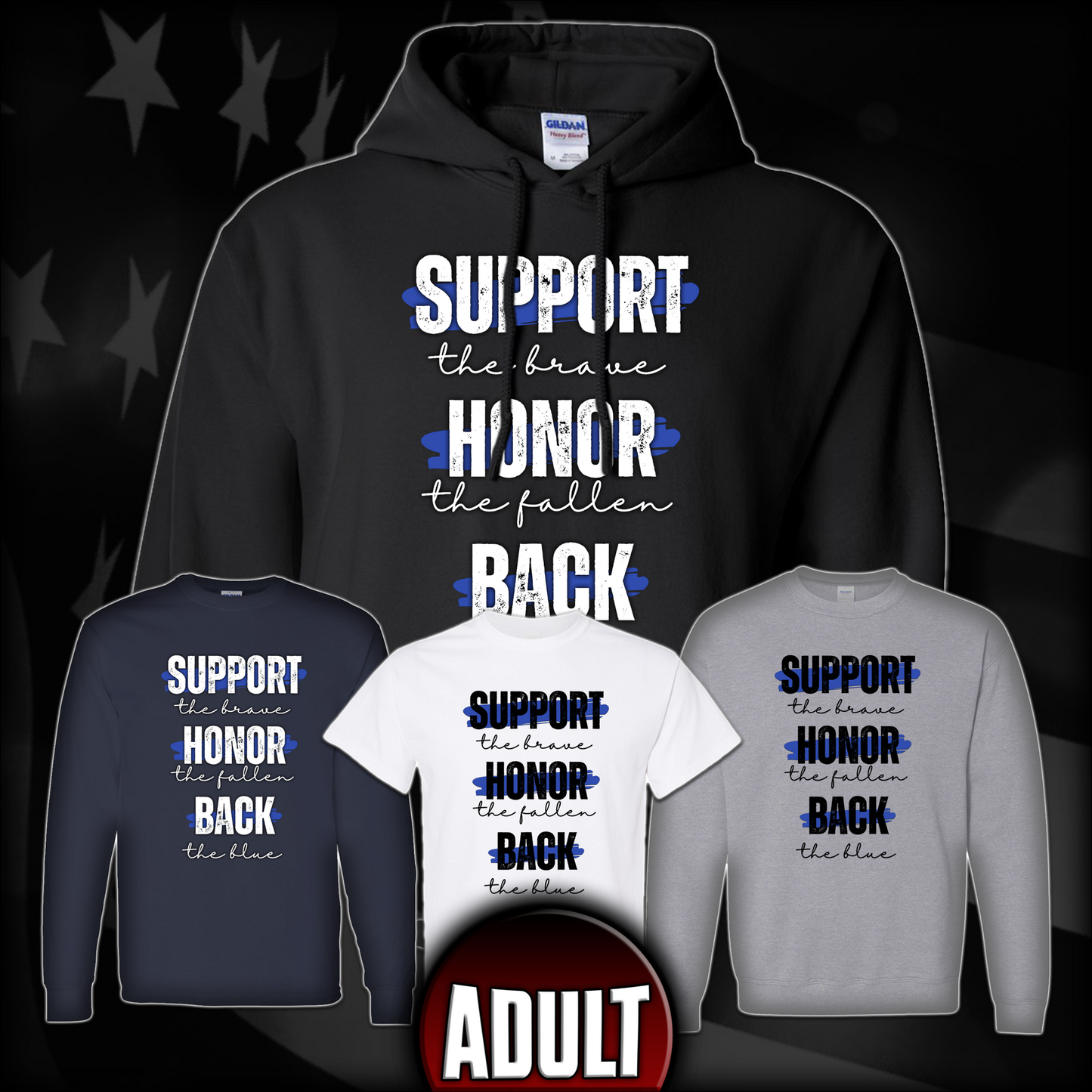 BACK THE BLUE #5 (ADULT)