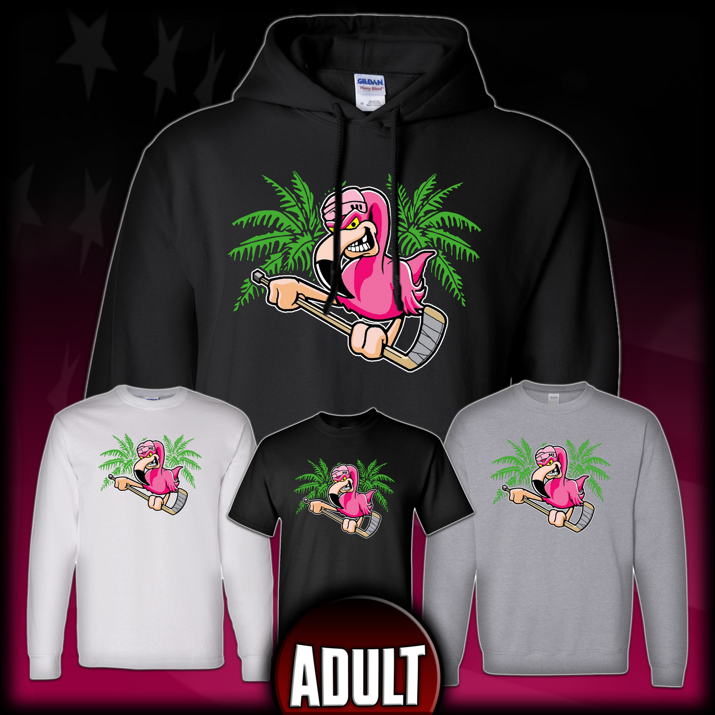 THROWBACK FLAMINGOS C (ADULT)