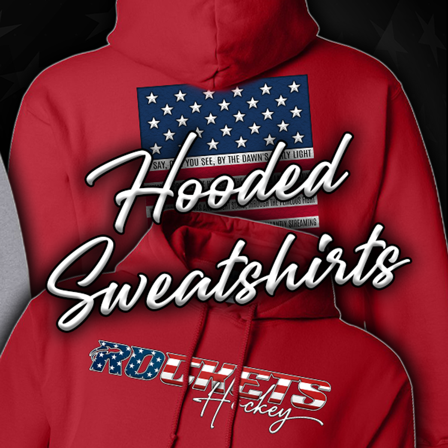 ROCKETS HOODED SWEATSHIRTS