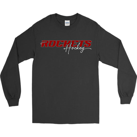 ROCKETS "RED" LONG SLEEVE TEE (ADULT)