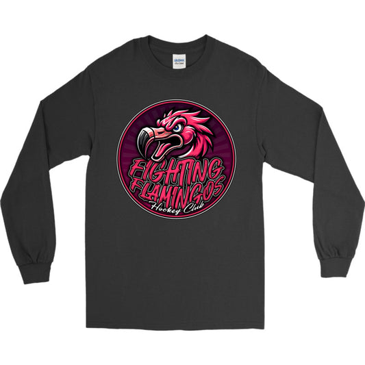 FIGHTING FLAMINGOS LONG SLEEVE TEE B (ADULT)