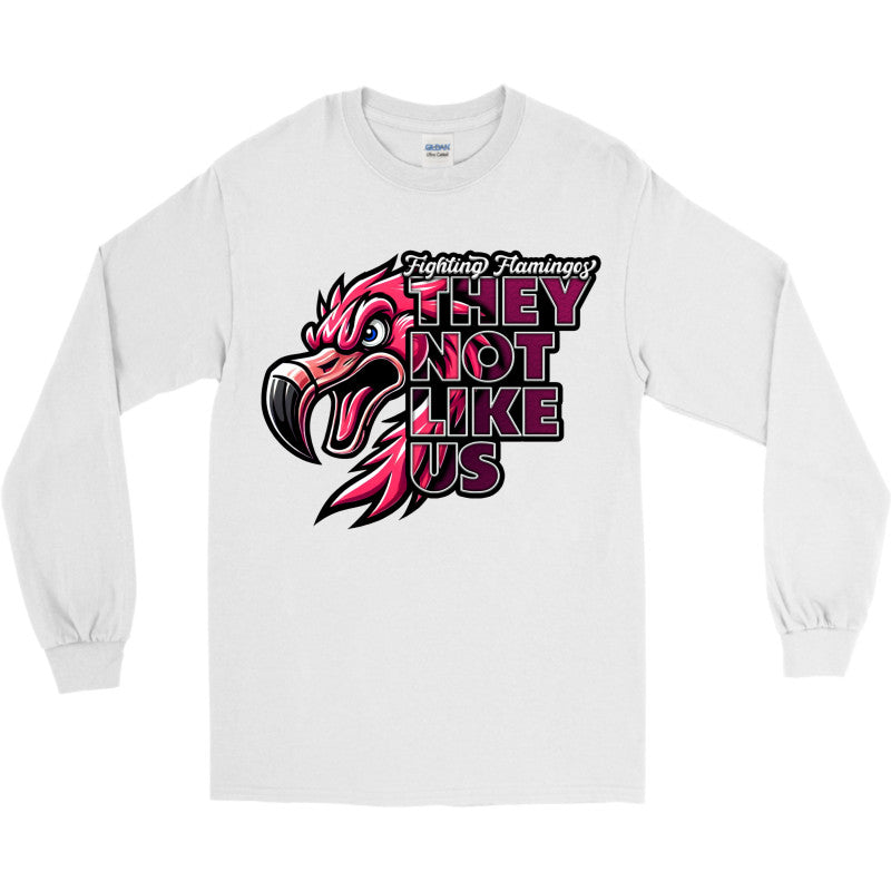FIGHTING FLAMINGOS LONG SLEEVE TEE D (ADULT)