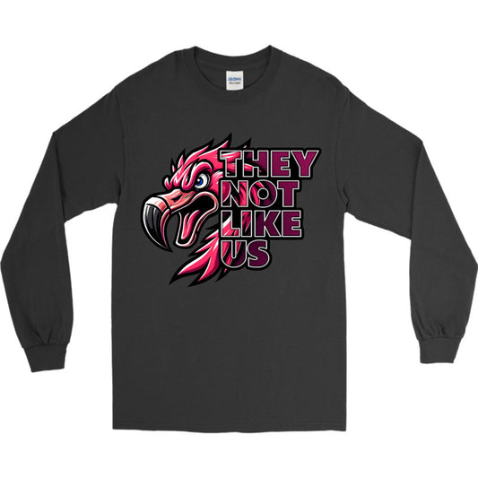 FIGHTING FLAMINGOS LONG SLEEVE TEE E (ADULT)