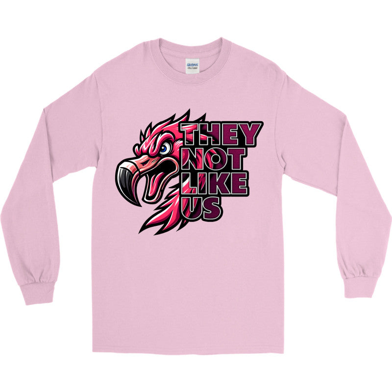 FIGHTING FLAMINGOS LONG SLEEVE TEE E (ADULT)
