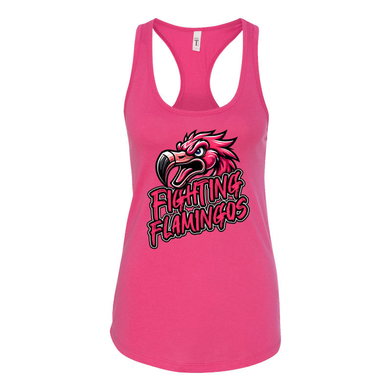 FIGHTING FLAMINGOS RACERBACK TANK A (ADULT)