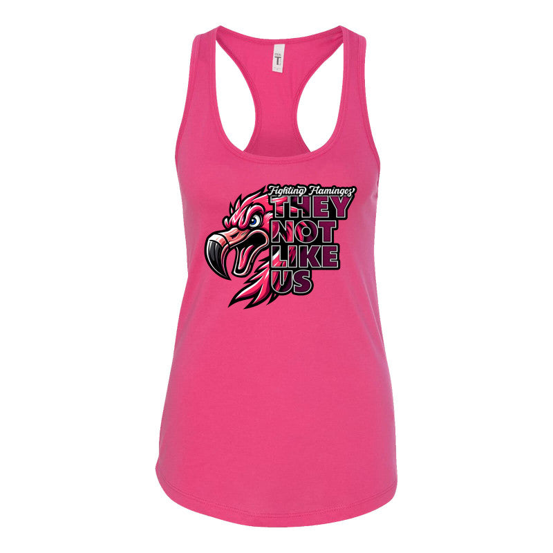 FIGHTING FLAMINGOS RACERBACK TANK D (ADULT)