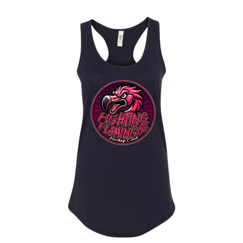 FIGHTING FLAMINGOS RACERBACK TANK B (ADULT)