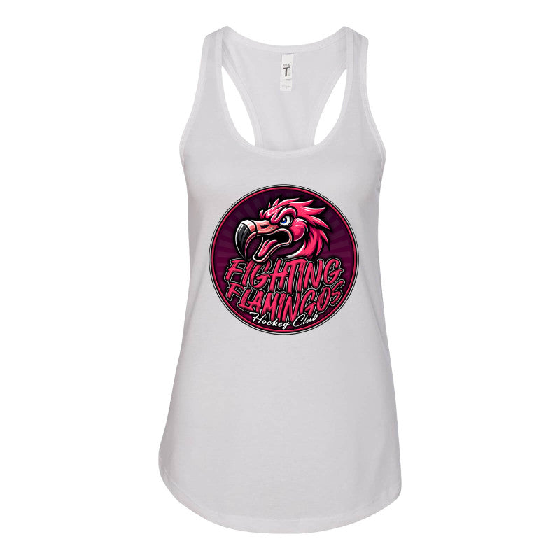 FIGHTING FLAMINGOS RACERBACK TANK B (ADULT)