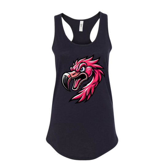 FIGHTING FLAMINGOS RACERBACK TANK F (ADULT)