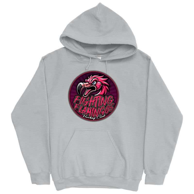 FIGHTING FLAMINGOS HOODED SWEATSHIRT B (ADULT)