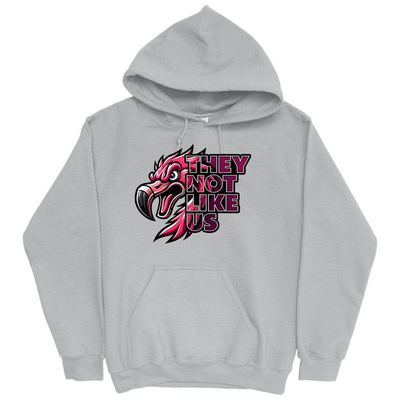 FIGHTING FLAMINGOS HOODED SWEATSHIRT E (ADULT)