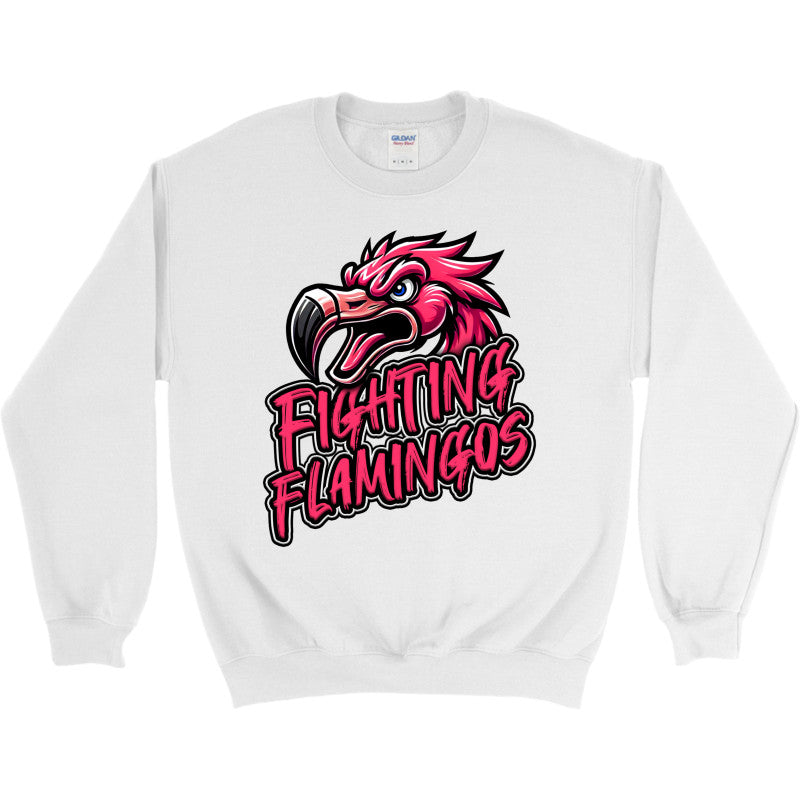 FIGHTING FLAMINGOS CREWNECK SWEATSHIRT A (ADULT)