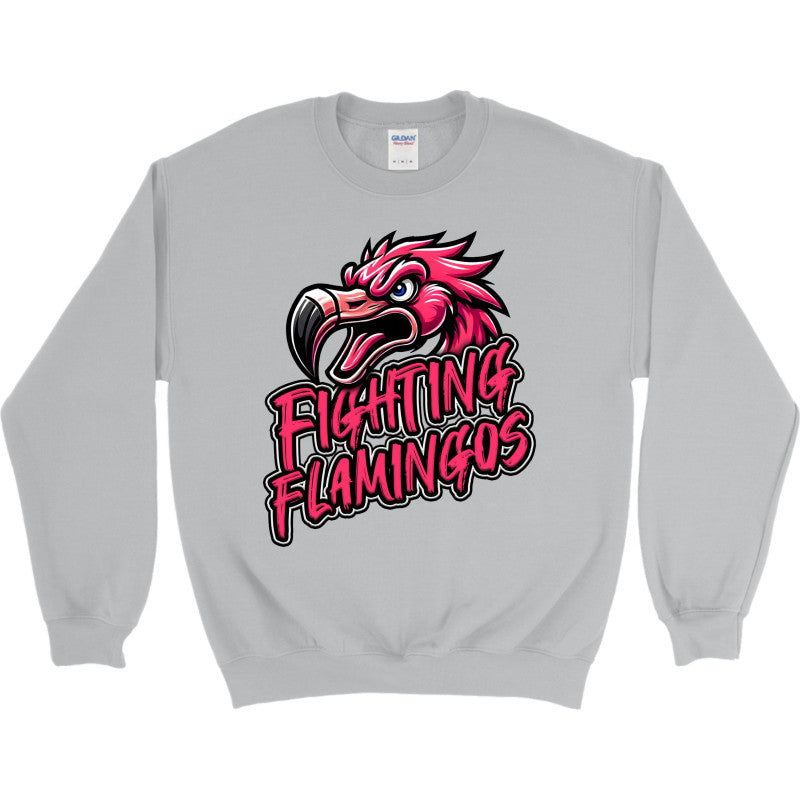 FIGHTING FLAMINGOS CREWNECK SWEATSHIRT A (ADULT)