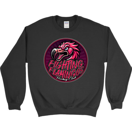 FIGHTING FLAMINGOS CREWNECK SWEATSHIRT B (ADULT)