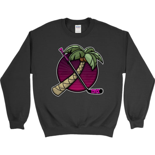 FIGHTING FLAMINGOS CREWNECK SWEATSHIRT C (ADULT)