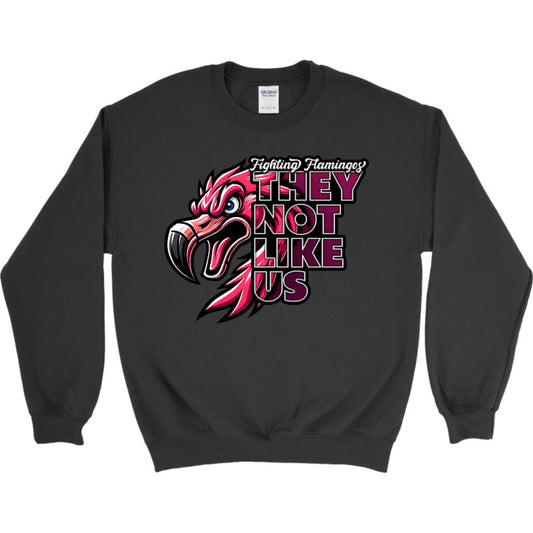 FIGHTING FLAMINGOS CREWNECK SWEATSHIRT D (ADULT)