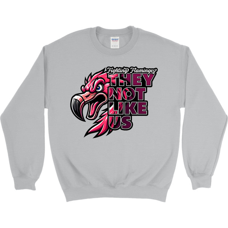FIGHTING FLAMINGOS CREWNECK SWEATSHIRT D (ADULT)