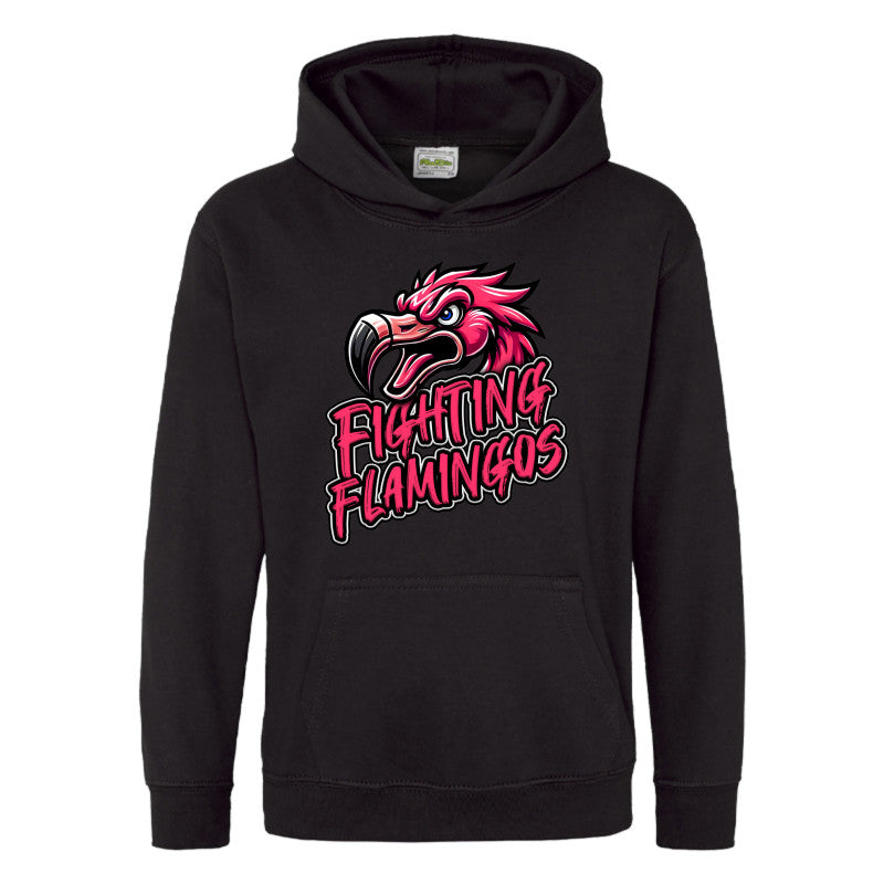 FIGHTING FLAMINGOS HOODED SWEATSHIRT A (YOUTH)