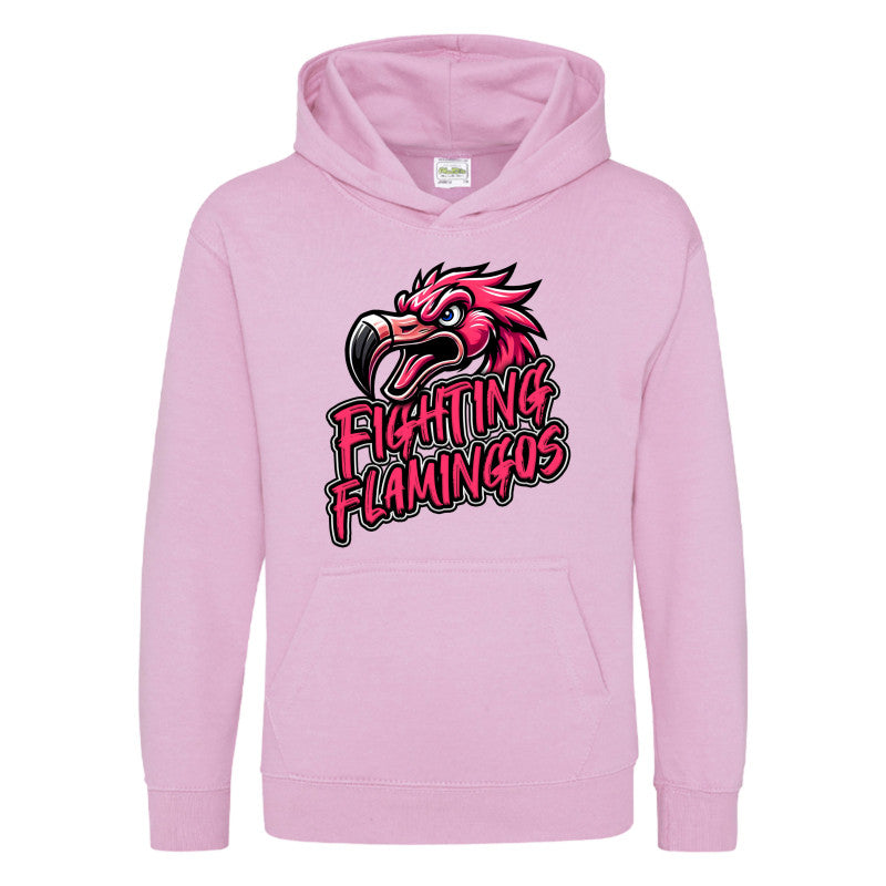 FIGHTING FLAMINGOS HOODED SWEATSHIRT A (YOUTH)