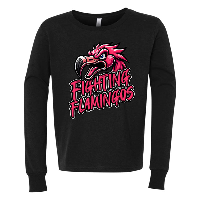 FIGHTING FLAMINGOS LONG SLEEVE TEE A (YOUTH)