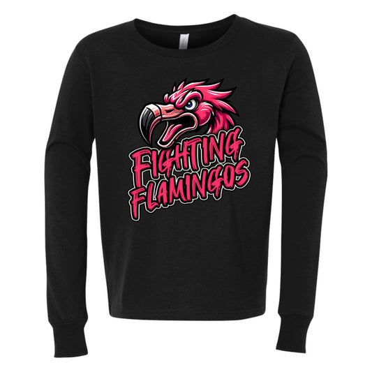 FIGHTING FLAMINGOS LONG SLEEVE TEE A (YOUTH)