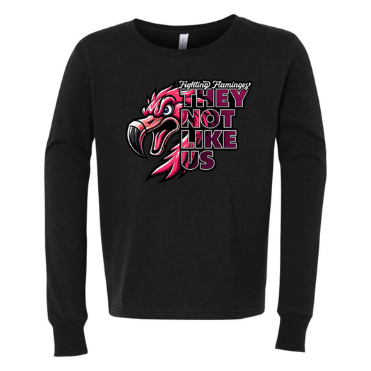 FIGHTING FLAMINGOS LONG SLEEVE TEE D (YOUTH)