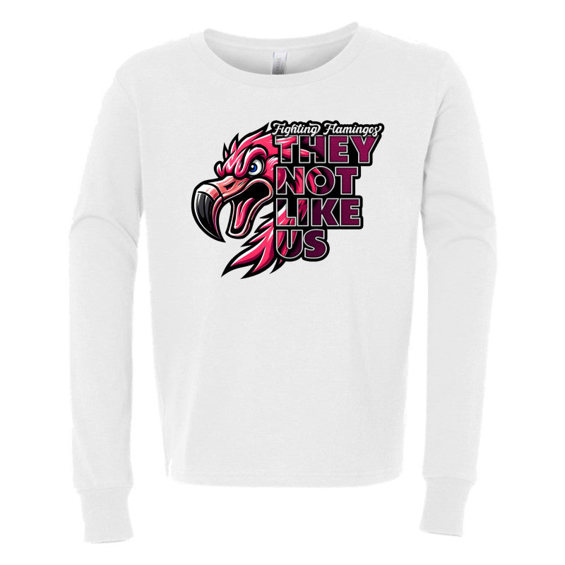 FIGHTING FLAMINGOS LONG SLEEVE TEE D (YOUTH)