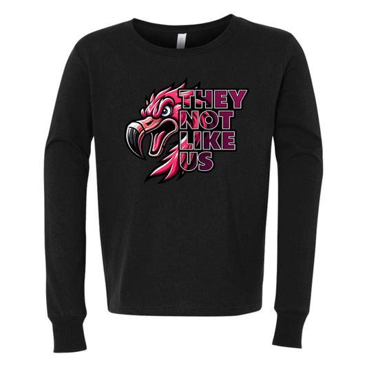 FIGHTING FLAMINGOS LONG SLEEVE TEE E (YOUTH)