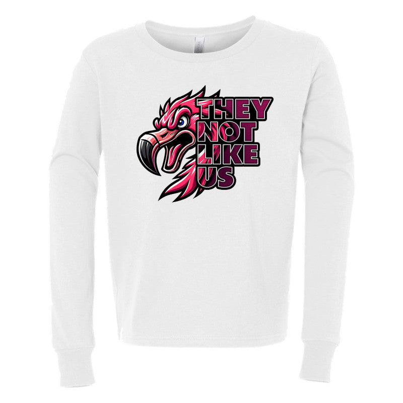 FIGHTING FLAMINGOS LONG SLEEVE TEE E (YOUTH)