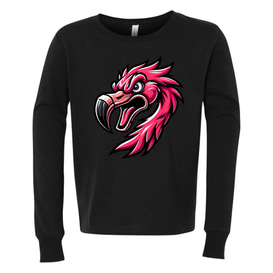 FIGHTING FLAMINGOS LONG SLEEVE TEE F (YOUTH)