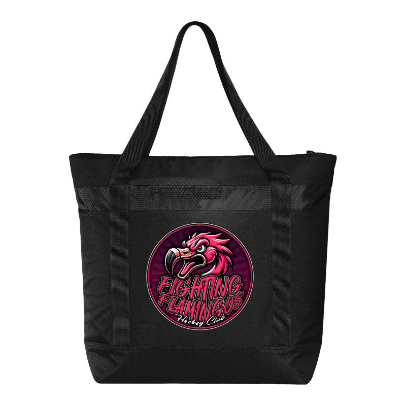 FIGHTING FLAMINGOS COOLER BAG B