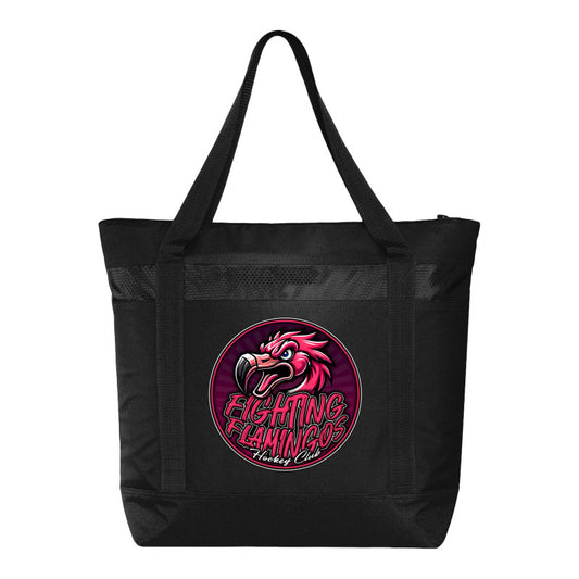 FIGHTING FLAMINGOS COOLER BAG B