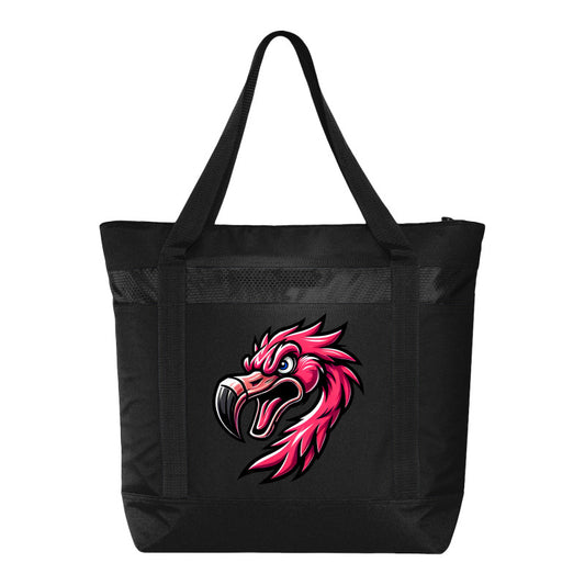 FIGHTING FLAMINGOS COOLER BAG F