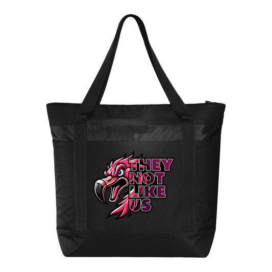 FIGHTING FLAMINGOS COOLER BAG E