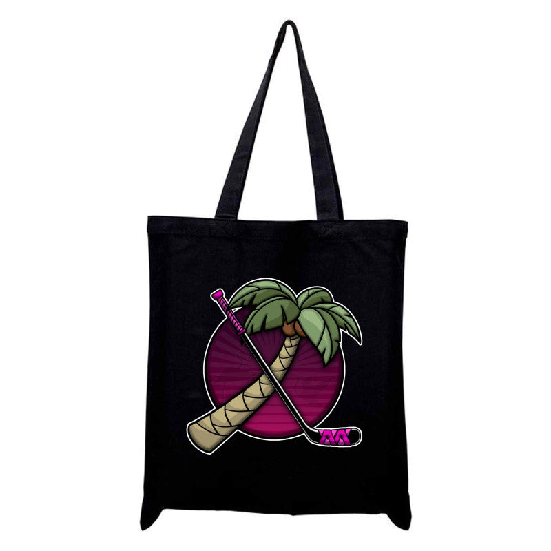 FIGHTING FLAMINGOS TOTE BAG C
