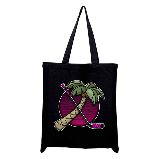 FIGHTING FLAMINGOS TOTE BAG C