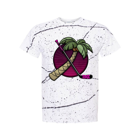 FIGHTING FLAMINGOS SPLATTER SHORT SLEEVE TEE C (ADULT)